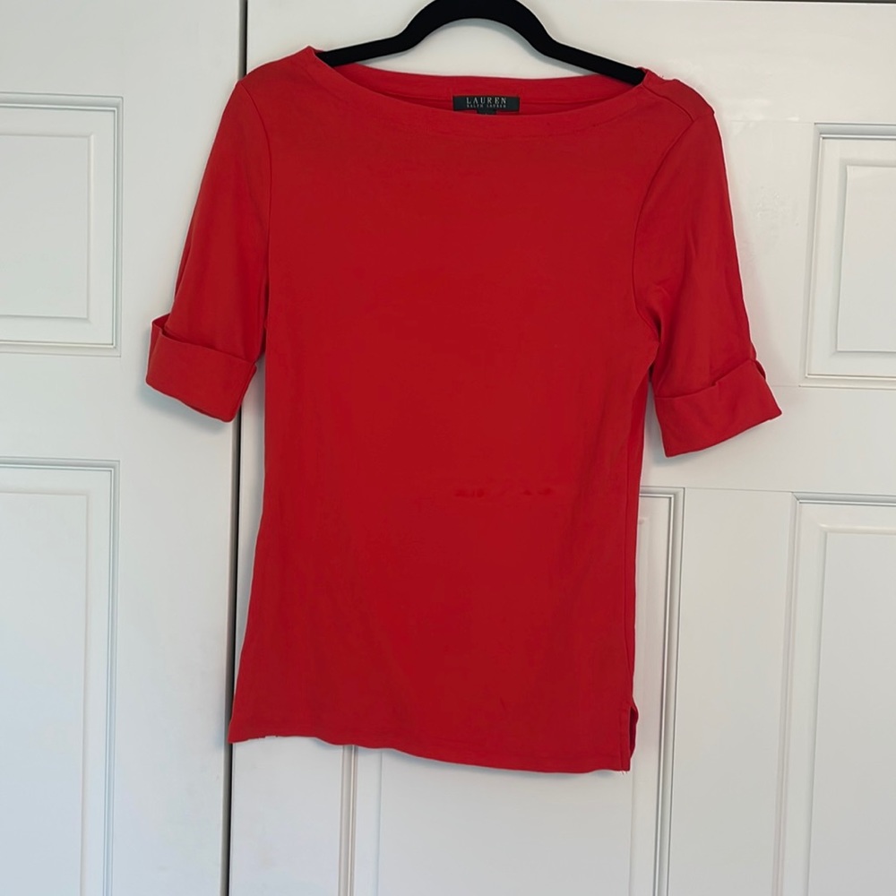 Lauren Ralph Lauren Boat Neck Basic Tee